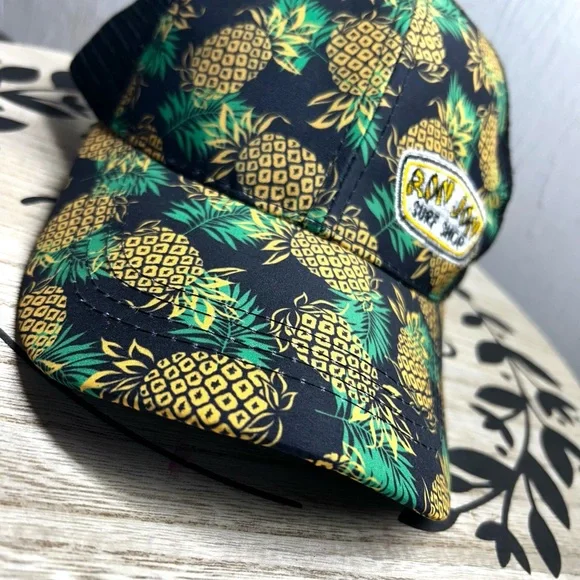 Ron Jon Surf Shop Hat Pineapple Palm Tree Trucker Black Mesh
Adjustable - Picture 8 of 8
